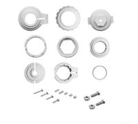 Linnkyfloa TRV Lot de 9 adaptateurs de valve M30 x 1,5 pour vannes thermostatiques de radiateur, compatibles avec RA/RAV/RAVL et Caleffi, intégration Smart Home, gris