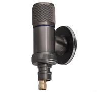 Linnkyfloa Vanne d'angle à ouverture rapide en acier G1/2 pour machine à laver, poignée d'arrêt pour cuisine, salle de bain, douche, argent (noir G3/4)