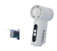 Linnkyfloa Ventilateur de refroidissement portable avec affichage numérique, technologie Turbo Tece, débit d'air réglable à 3 vitesses, ventilateur portable rechargeable par USB pour voyage, bureau