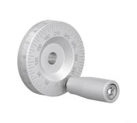 Linnkyfloa Volant de tour en alliage d'aluminium avec échelle gravée de précision pour tours de travail des métaux CNC, contrôle manuel des machines de table coulissante (8 mm)