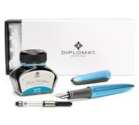 L'innovant stylo-plume Aero de Diplomat, türkis avec l'encre parfaitement assortie Karibik de Octopus Fluids