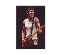 LINNPE Bruce Springsteen Poster vintage des années 80 sur toile pour décoration murale de salon, chambre à coucher (60 x 90 cm)
