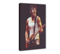 LINNPE Bruce Springsteen Poster vintage sur toile pour décoration de chambre à coucher, bureau, chambre à coucher, cadeau 20 x 30 cm