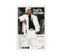 LINNPE Impression sur toile avec impression de couverture de l'album de musique de Chris Brown - Décoration murale pour salon, chambre à coucher - 30 x 45 cm