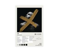 LINNPE Impression sur toile imprimée de la couverture de l'album de musique de Chris Brown X - Décoration murale pour salon, chambre à coucher - 20 x 30 cm