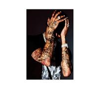 LINNPE Poster Chris Brown sur toile - Décoration murale pour salon, chambre à coucher - 20 x 30 cm