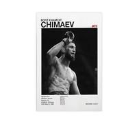 LINNPE Poster Khamzat Chimaev sur toile UFC - Décoration pour chambre à coucher, bureau, chambre - Cadeau - 30 x 45 cm
