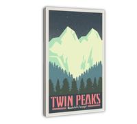 LINNPE Poster sur toile Twin Peaks - Décoration murale pour salon, chambre à coucher - 50 x 75 cm