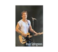 LINNPE Poster vintage Bruce Springsteen sur toile - Décoration murale pour salon, chambre à coucher - 50 x 75 cm