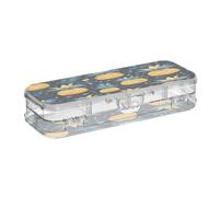 Linnyio Ananas RéPéTant Trousse à Crayons Transparente,Boîte de Rangement pour Stylos,Idéale pour L'école et Le Bureau