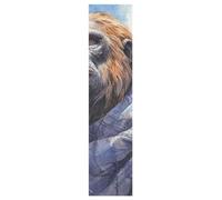 Linnyio Aquarelle Gorille Feuilles de Ruban Adhésif Stickers pour Skateboard,Bandes Antidérapantes Graphiques sans Bulles pour Adolescents Filles et Garçons