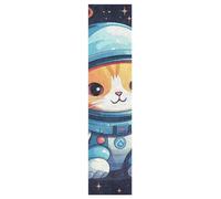 Linnyio Astronaute De Chats Mignons Feuilles de Ruban Adhésif Stickers pour Skateboard,Bandes Antidérapantes Graphiques sans Bulles pour Adolescents Filles et Garçons