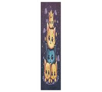 Linnyio Chatons Animaux Mignons Doodle Feuilles de Ruban Adhésif Stickers pour Skateboard,Bandes Antidérapantes Graphiques sans Bulles pour Adolescents Filles et Garçons