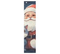 Linnyio Chats Mignons du Père Noël Feuilles de Ruban Adhésif Stickers pour Skateboard,Bandes Antidérapantes Graphiques sans Bulles pour Adolescents Filles et Garçons