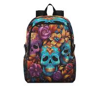 Linnyio Crâne Cool Art Sac à Dos de Randonnée Pliable,ImperméAble et Léger,Compactable pour Les Voyages