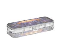 Linnyio DéMon Halloween Trousse à Crayons Transparente,Boîte de Rangement pour Stylos,Idéale pour L'école et Le Bureau