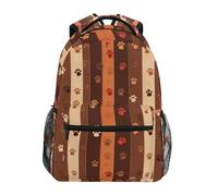 Linnyio Estampes De Patte Art Abstrait Sac à Dos Scolaire pour Filles et Garçons,Sacs pour étudiants élégants