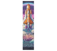 Linnyio FuséE Vibrante Nuages Espace Feuilles de Grip pour Skateboard et Longboard Anti-Bulles Ruban AntidéRapant pour Ados