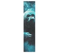 Linnyio Gorille Bleu Étoile Feuilles de Ruban Adhésif Stickers pour Skateboard,Bandes Antidérapantes Graphiques sans Bulles pour Adolescents Filles et Garçons