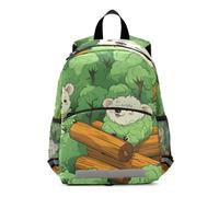 Linnyio Koala Porte Des Arbres Verts Pacifiques Sac à Dos pour Maternelle 3-8 Ans,Cartable pour Enfants et Tout Petits Sac Scolaire