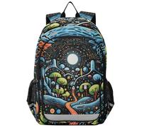 Linnyio Mignons Dragons De Komodo Doodle Sac À Dos pour Écolier, Sac À Dos pour Enfants et Adolescents