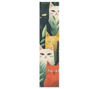 Linnyio Modèle De Dessin Animé Chats Mignons Feuilles de Ruban Adhésif Stickers pour Skateboard,Bandes Antidérapantes Graphiques sans Bulles pour Adolescents Filles et Garçons