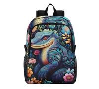 Linnyio Motif Floral Komodo Sac à Dos Pliable, Imperméable Léger Sac à Dos De Randonnée, Emballable pour Voyage Camping