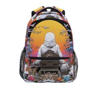 Linnyio MystéRieux éToilé Vibrant Cosmique Sac à Dos Scolaire pour Filles et Garçons,Sacs pour étudiants élégants