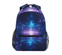 Linnyio NéBuleuse Rougeoyante Violet Bleu Cosmique Sac à Dos Scolaire pour Filles et Garçons,Sacs pour étudiants élégants