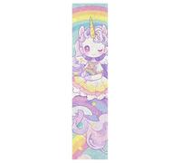 Linnyio Nuages Arc-En-Ciel Licorne Pourpre Feuilles de Grip pour Skateboard et Longboard Anti-Bulles Ruban AntidéRapant pour Ados