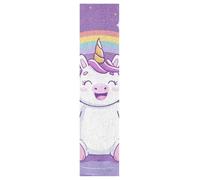 Linnyio Nuages Heureux Arc-En-Ciel De Licorne Feuilles de Grip pour Skateboard et Longboard Anti-Bulles Ruban AntidéRapant pour Ados