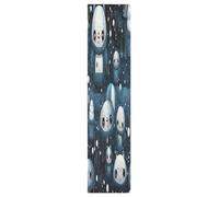 Linnyio Pandas À Motif Répétitif Feuilles de Ruban Adhésif Stickers pour Skateboard,Bandes Antidérapantes Graphiques sans Bulles pour Adolescents Filles et Garçons