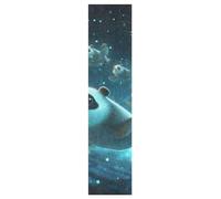 Linnyio Pandas Bleus De l'espace Feuilles de Ruban Adhésif Stickers pour Skateboard,Bandes Antidérapantes Graphiques sans Bulles pour Adolescents Filles et Garçons