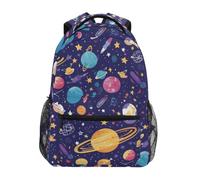 Linnyio PlanèTes éToiles Espace Cosmique Sac à Dos Scolaire pour Filles et Garçons,Sacs pour étudiants élégants