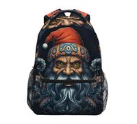 Linnyio Poulpe De Style Noël Sac à Dos Scolaire pour Filles Garçons - Bretelles Ajustables & Confortables, Grand avec Poches Multiples pour l'École Étudiants