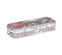 Linnyio RéPéTer l'art Floral Trousse à Crayons Transparente,Boîte de Rangement pour Stylos,Idéale pour L'école et Le Bureau