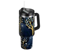 Linnyio Sceau D'art De Dessin Animé De Fleur Porte-Gobelet de Voiture en Acier Inoxydable,Bouteille D'eau,Gobelets Isothermes Sans BPA.