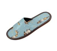 Linnyio Singe Bleu Dessin Animé Mignon Sandales de Voyage AntidéRapante Légères,Avec Bout Ouvert IdéAles pour Jeunes L'extérieur Femmes Hommes