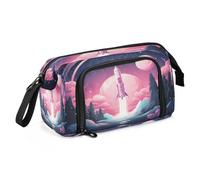 Linnyio Van Gogh Art Girafe Trousse à Crayons,Pochette à Stylos De Grande Capacité pour Étudiants Filles Garçons