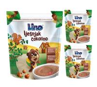 Lino Lot de 3 sachets de céréales Noisette Cokolino Muesli Cornflakes 500 g