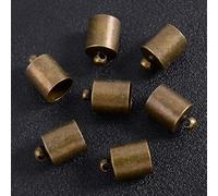 LINOC 3/4/5/6/7/8/9/11mm Gland en Cuir Cordon Fin Crimp Cap Perles 40-100 Pcs/Lot Caps End Tip Caps pour La Fabrication De Bijoux Résultats Fournitures