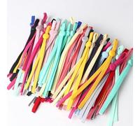 LINOC 50 Pcs Bande Élastique Couleur Élastique Réglable Silicone Boucle en Caoutchouc Souple Antidérapant Couture Accessoires Matériel 11-12 CM