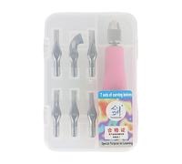 Linocut Kit de cutter avec différentes têtes de coupe pour linoléum artisanal pour bloc en caoutchouc bloc de sculpture tampon impression linocut outil