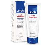 Linola Forte Lait pour la peau - 1 x 200 ml - Crème nourrissante intensive contre les démangeaisons avec effet 24 h | Lotion corporelle pour les peaux sèches, irritées ou sujettes à l'eczéma | Aide