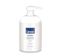 Linola Lait pour la peau - 500 ml en distributeur | Lotion pour le corps pour toutes les formes de peaux sèches, sollicitées et sujettes à l'eczéma