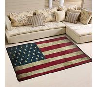 linomo Tapis de sol vintage avec drapeau américain pour salon, décoration d'intérieur, tapis pour chambre d'enfant, garçons et filles, 152,4 x 99,1 cm