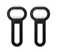 Linoroso 2-en-1 Décapsuleur Magnétique - Outil Pratique pour Bière et Boissons en Canette, Aimant Réfrigérateur pour le Rangement, Idéal pour la Maison, Restaurants, Bars - Noir - 2 Pièces