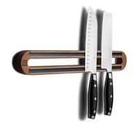 Linoroso Porte Couteaux Magnétique de 16 Pouces pour Mural, Bande Magnétique en Bois D'acacia Utilisée Comme Barre à Couteaux, Support à Couteaux, Organisateur D'ustensiles de Cuisine