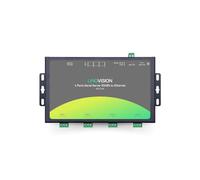 LINOVISION Convertisseur RS485 vers Ethernet à 4 ports, passerelle Modbus RTU/TCP, informatique de bord, qualité industrielle, montage mural, pièce # IOT-C104