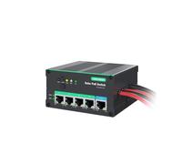 LINOVISION Industrial 4 Ports MPPT Solar PoE Switch pour les caméras de sécurité et les appareils IoT, prend en charge la surveillance à distance de la batterie, budget PoE total 120W